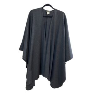 Vintage Wool Cape Harve Benard OS Grey Shrug Old Money Classic Heritage Neutral